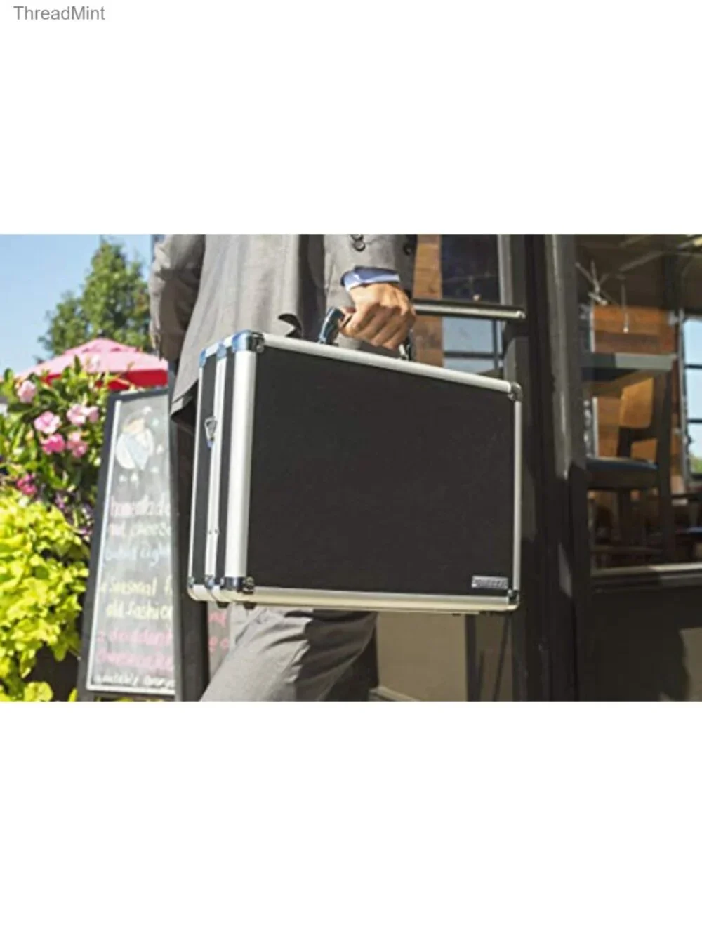 Locking Briefcase Hard Laptop Case Combination Lock w/Adjustable Strap